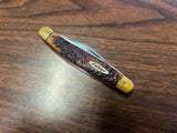 Vintage Kabar Peachey 3-Blade Folding Pocket Knife Stag Handle