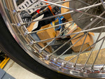 Spool Hub Mini disc Brake Chopper Stopper Hallcraft Front Wheel 19" Springer Gir