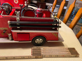Vtg 1956 Pressed Steel Tonka No.46 Suburban Pumper Fire Truck Tin toy Hydrant!