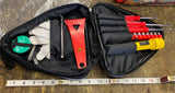Emergency Roadside Kit Auto Truck Home Tool Set Carry Case Screwdrivers Flashlit