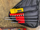Emergency Roadside Kit Auto Truck Home Tool Set Carry Case Screwdrivers Flashlit