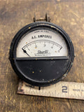 vtg Shurite A.C. Amperes  panel meter 0-5 amps 2" Guage USA 20's Steampunk