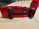Vtg 1956 Pressed Steel Tonka No.46 Suburban Pumper Fire Truck Tin toy Hydrant!