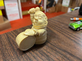 Vintage Monk Friar Band White Resin Figure 3"