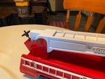 Vtg 70's Pressed Steel Tonka Aerial Ladder Fire Truck Engine Tin toy Orig 18"