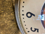 Vtg Edwards Clock Johnson Gas OIl Man Cave Service Station 13" Glass Garage Petr