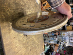 Vtg Edwards Clock Johnson Gas OIl Man Cave Service Station 13" Glass Garage Petr