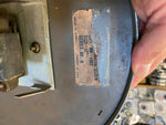 Vtg Edwards Clock Johnson Gas OIl Man Cave Service Station 13" Glass Garage Petr