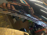 Right Rear Fender TriGlide Trike Harley Vivid Black Silver double pin Nice!
