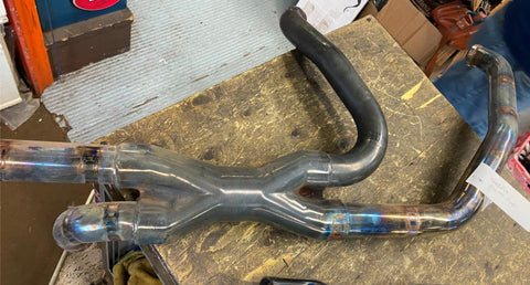 Vance HInes Power Duals True Head pipe Exhaust Harley Touring FLH glide 95-16