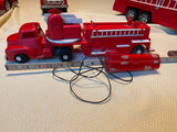 Vtg andy gard toy fire truck battery Remote RC 50's Toy Hard plastic 15" Ladder