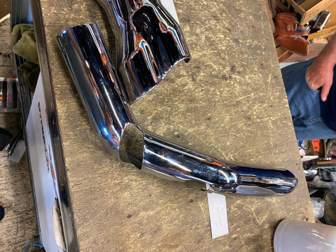 Vance HInes Front Duals True Exhaust Harley Touring FLH glide 95-16 Heat Shield