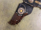 Vtg 1950s Pony Boy Cap Shooting Toy W/ Original Pony Leather Holster Belt