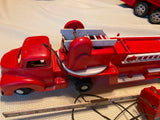 Vtg andy gard toy fire truck battery Remote RC 50's Toy Hard plastic 15" Ladder