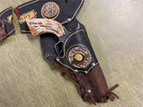 Vtg 1950s Pony Boy Cap Shooting Toy W/ Original Pony Leather Holster Belt