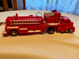 Vtg andy gard toy fire truck battery Remote RC 50's Toy Hard plastic 15" Ladder