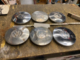 Set 6 Hubcaps Wheel VW Volkswagen jetta Cabriolet 1982-1988 OEM 5 1/2 Decor