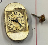 vtg Gruen mechanical wristwatch movement Watchmaker Parts 20's Antique Art Deco