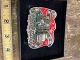Great American Buckle Co Dixie Trucker Southern USA Made 1987 Vtg Tractor Semi!