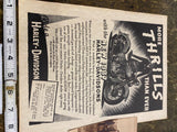 1937 Harley Advertising Literature Knucklehead Flathead UL Vtg Brochure Orig VTG