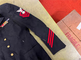 Vintage Original WWII US Navy Petty Officer Uniform Jacket Clothcraft Sz 42 Reg