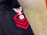 Vintage Original WWII US Navy Petty Officer Uniform Jacket Clothcraft Sz 42 Reg