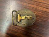 Vintage 1970s Made In USA CD Hit Howard Transportation Safe Driver Belt Buckle