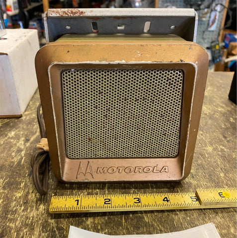 Vtg Motorola Tsn-6000 speaker Ham Radio Cb Scanner Police Bike Servicar Panhead