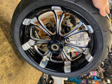 Performance Machine Paramount Wheel 18x5.5 Black Harley Front Touring FLH Tire!