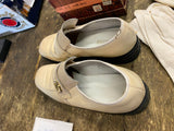 Vtg  Blazer white leather Slip on loafers Disco Dress Shoes white 6b Gangster!