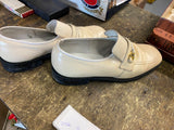 Vtg  Blazer white leather Slip on loafers Disco Dress Shoes white 6b Gangster!