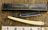 Vtg Edmond Roffler straight razor Shaving New mint cream handle Orig Box France!