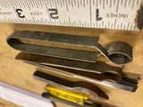 Vtg Staking Punch Pliers clamps Tools Watchmaker jeweler Machinist Clock Repair