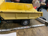 Vtg 50's Buddy L Sit-N-Ride pressed steel dump truck Unrestored Tin toy 22" Nice