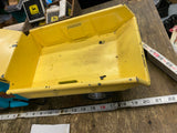 Vtg 50's Buddy L Sit-N-Ride pressed steel dump truck Unrestored Tin toy 22" Nice