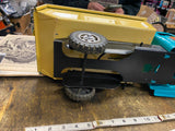 Vtg 50's Buddy L Sit-N-Ride pressed steel dump truck Unrestored Tin toy 22" Nice