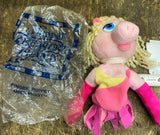 Muppets Mrs Piggy Finger Puppet Figure orig package Avon Toy Vtg TV Show Series!