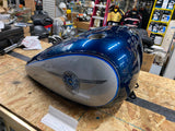 NOS Gas tank 2000 FLSTF FATBOY DIAMOND ICE SINISTER BLUE PEARL HARLEY OEM NEW!