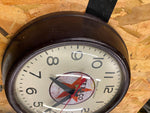 Vtg Gerneral Elec GE Clock Texaco Gas OIl Service Station 11" Glass Garage Petro
