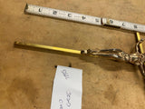 Vtg Brass / Metal INRI Crucifix / Hanging Cross W/ Jesus 10”