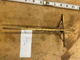 Vtg Brass / Metal INRI Crucifix / Hanging Cross W/ Jesus 10”