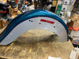 Rear Fender Teal Blue Silver 2004 Heritage Softail FLSTC OEM Harley Nice!