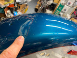 Rear Fender Teal Blue Silver 2004 Heritage Softail FLSTC OEM Harley Nice!