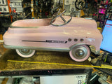 Vtg Murray Comet Super Sport Pedal Car Metal Pink Man Cave Garage Decor Toy 35"