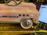 Vtg Murray Comet Super Sport Pedal Car Metal Pink Man Cave Garage Decor Toy 35"