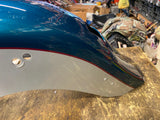 Rear Fender Teal Blue Silver 2004 Heritage Softail FLSTC OEM Harley Nice!