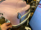 Vtg Murray Comet Super Sport Pedal Car Metal Pink Man Cave Garage Decor Toy 35"