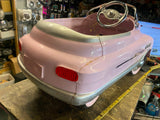 Vtg Murray Comet Super Sport Pedal Car Metal Pink Man Cave Garage Decor Toy 35"