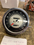 Speedometer Harley Dash mount FLH Shovelhead Panhead 1:1 400 miles Nice!