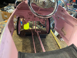 Vtg Murray Comet Super Sport Pedal Car Metal Pink Man Cave Garage Decor Toy 35"